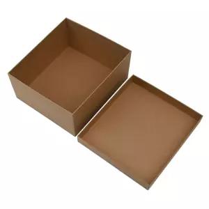 (크라프트 20x18x8cm) 무지 선물 상자/박스/종이/간식/과자/포장/대형/정리/선물함