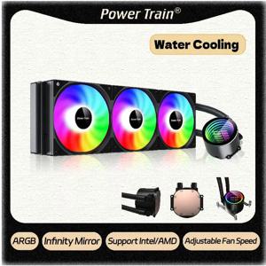 파워 트레인 아이스 큐브 DL-360 수냉식 CPU 라디에이터 ARGB 통합 수냉식 컴퓨터 팬 Intel/AMD 지원