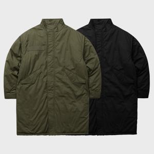 남자 오버핏 개파카 피쉬테일 롱 야상 패딩 점퍼