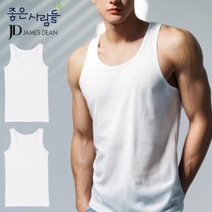 제임스딘 [3매입] 순면 100% 남성 런닝 민소매 나시 메리야스 속옷 세트