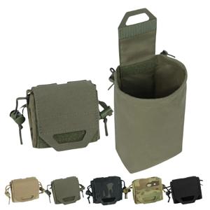 Molle 덤프 파우치 미니 접이식 재활용 가방 molle 허리 도구 잡화 가방 잡지 유틸리티 파우치 Molle 벨트 조끼 배낭