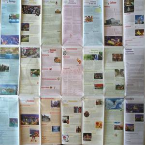 진난시 여행 지도(영어 버전) 54x70CM 진난시 지도 진난시 지도