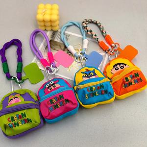 크레용 신짱 애니메이션 피규어 만화 휴대폰 끈 지갑 이어폰 케이스 보관 가방 휴대용 가방 키체인 어린이 선물