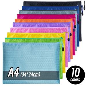 A4/A6 연필 가방 지퍼 주머니 문서 퍼즐 가방 방수 우편 파일 폴더 연필 케이스 보관 가방 학교 사무용품