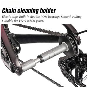LEBYCLE MTB 로드 자전거 체인 리테이너 클린 도구 자전거 가상 플라이휠 체인 와셔 체인 오일러 도구 세척 홀더 자전거 도구