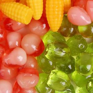 과일젤리 5가지맛 믹스구성(랜덤혼합) 1kg 쫀득 탱글 달콤! 리치 포도 딸기 복숭아 망고 사과 오렌지