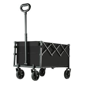 헤비 듀티 야외 접이식 웨건 대용량 휴대용 비치 가든 풀 트롤리 접이식 쇼핑 유틸리티 카트