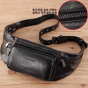 레트로 남성용 천연 가죽 허리 가방 최상급 소가죽 크로스바디 스트리트 패션 숄더 백팩 아웃도어 스포츠 여행용