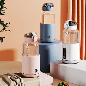 300ml 온도 조절 아기용 물컵 스마트 휴대용 아기용 온수병 온도 표시 USB 충전 무선 가열 컵