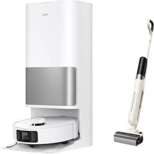 오리지널 모바 P10 프로 울트라 로봇 진공청소기 및 물걸레 청소기 13,000Pa 흡입력, 140 ° F 온수 자동 물걸레 청소 및 건조, 이중 회전 기능