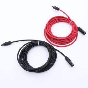 더블 엔드 태양광 연장 케이블(커넥터 포함) 1-10 미터 4mm2/6mm2 1000V/1500V PV DC 커넥터 태양광 케이블 광전지 와이어