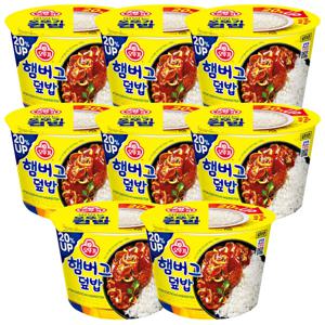 오뚜기컵밥 햄버그덮밥 310g 8개