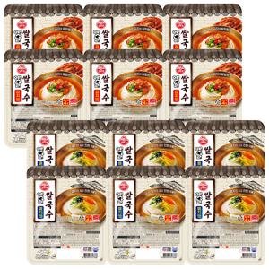 오뚜기 옛날 쌀국수92g(김치맛6개+멸치맛6개)