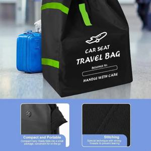 D7YD 유아 캐리어 부스터 카시트 여행 가방 조절 가능한 어깨 끈 편리한 휴대용 휴대용 카시트 파우치