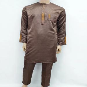 이슬람 무슬림 모로코 남성 아랍 패션 로브 긴 소매 자수 아라비안 주바 토브 남성 의류