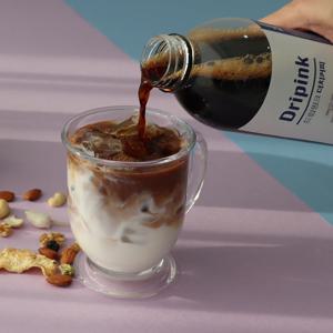 드립핑크 인도네시아 500ml 더치커피(콜드브루)원액 산미없음 강한바디감 흙내음