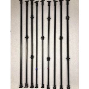 다양한 규격의 원형 탑 기둥 14각형 14원형 16원형 단조 철제 계단 기둥 난간 발코니 난간