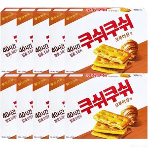 오리온 쿠쉬쿠쉬 크루아상맛 196g 10개, 과자 간식