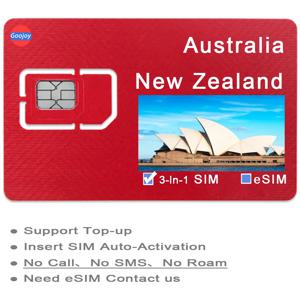 호주, 뉴질랜드 무제한 인터넷 전화 카드, 4G LTE 와이파이 무제한 인터넷 데이터 플랜, 호주 선불 데이터 심 카드