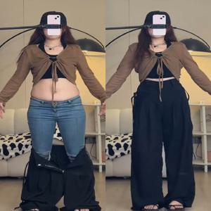 하이웨이스트 캐주얼 와이드 레그 팬츠 여성 플러스 사이즈 여름 정장 바지 드레이프 힙 커버링 플로어 길이 출퇴근 스타일