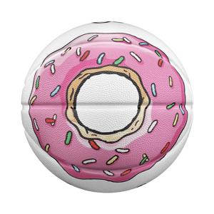 Veidoorn 3 레이어 고무 도넛 패턴 농구 트렌디 한 스포츠 재미를위한 내구성 어린이를위한 베스트 셀러 농구 선물