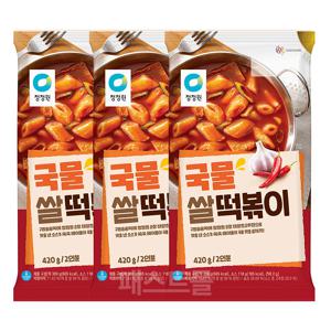 청정원 국물 쌀 떡볶이 420g 3개