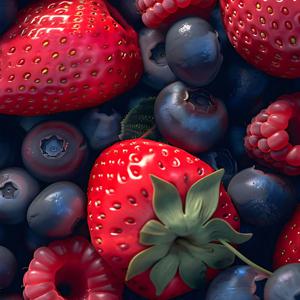 냉동 베리베리 세트(무가당 딸기 1kg + 블루베리 1kg)