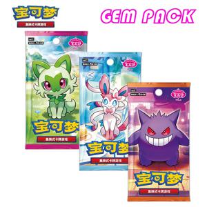 오리지널 포켓몬 게임 팩 카드 보석 팩 Vol.1 Vol.2 스칼렛과 바이올렛 트레이딩 PTCG 가방 박스 데크 이브라히모비치 피카추 카드 선물