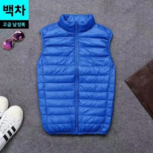 남성용 경량 다운 코튼 조끼 소매 없는 따뜻한 겨울 코트 대형 사이즈 한국 스타일 멜리사보 브랜드 스탠다드 에디션