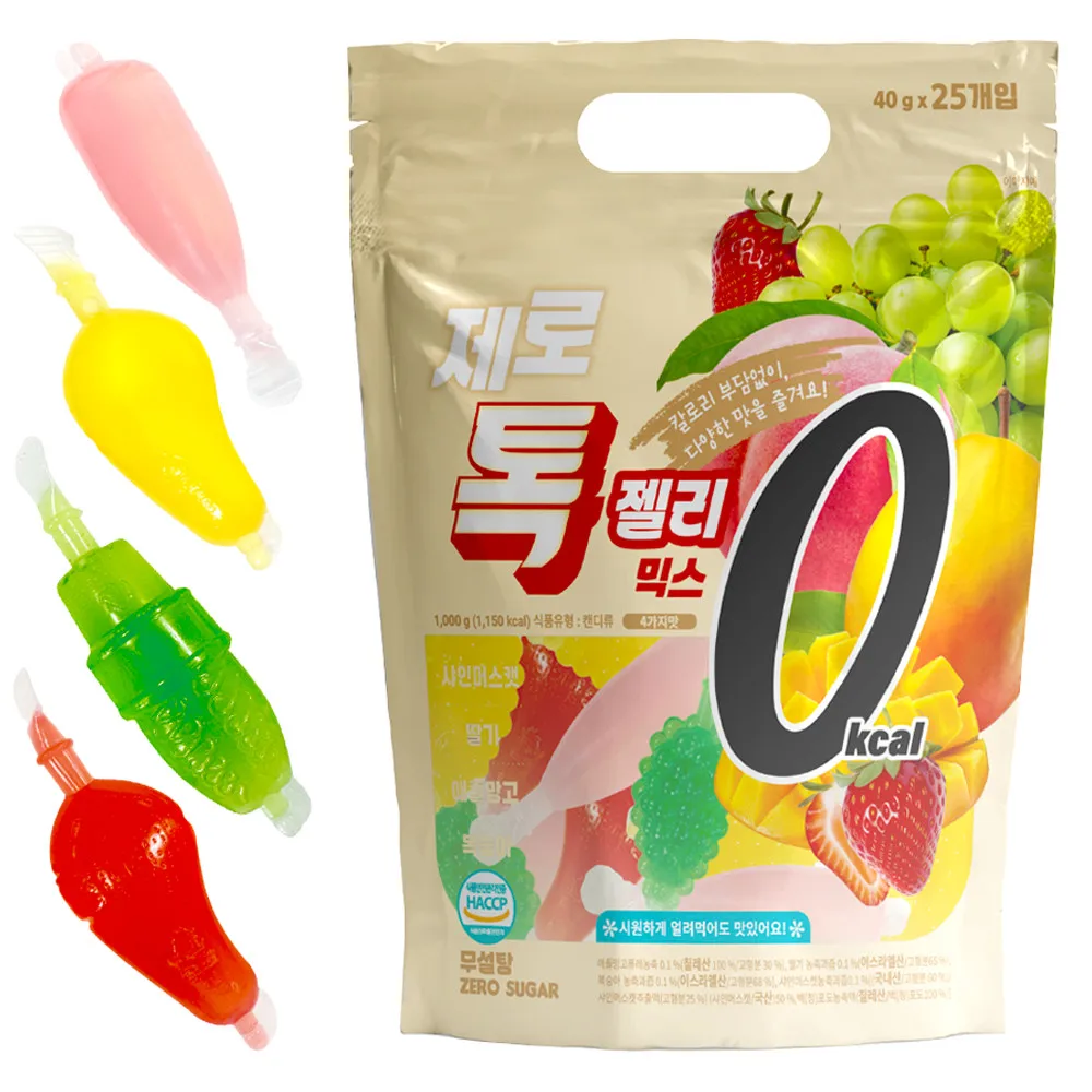 무설탕 다이어트 제로칼로리 톡 젤리 믹스 1kg (40g x 25개) X 3팩
