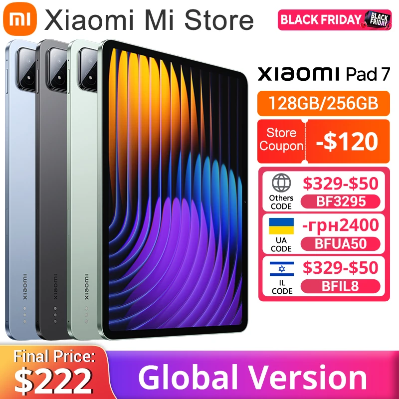 샤오미 패드 7 글로벌 버전 미 태블릿 스냅드래곤 7+ Gen 3 11.2인치 3.2K 144Hz 디스플레이 아드레노 GPU 45W 터보 충전 8850mAh