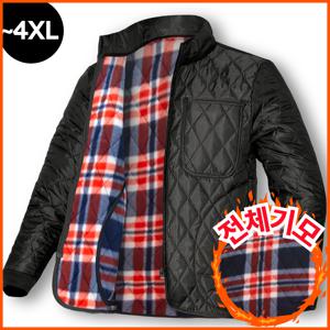 깔깔이 최고급형 포켓 지퍼 체크 기모 안감! 경량 하이넥 카모 패턴 카모 플라쥬 무지 깔깔이 누빔 점퍼 상의 빅사이즈