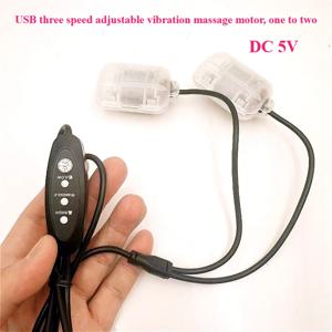 DC 5V 3단 USB 마사지 모터, 베개/쿠션/허리용 듀얼/싱글 헤드 진동 마사지기 - 저소음 & 내구성