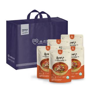 육개장5팩선물세트 각 600g 엠에스푸드 즉석 요리 캠핑 간단 간편 엄마손맛 간편식 혼밥 음식 술안주