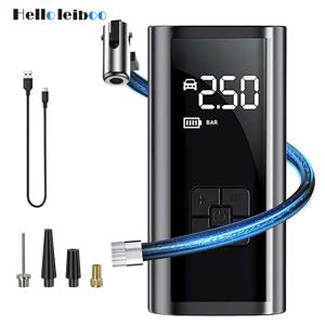 차량용 무선 에어펌프 에어 컴프레서 타이어 공기 주입기 LED 라이트 타이어 인플레이터 150Psi 전기식 자동차 오토바이 자전거용