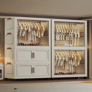 접이식 보관 캐비닛 멀티 장면 화이트/블랙/그레이 홈 오피스 주방 욕실 문이있는 다기능 주최자