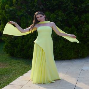 맞춤형 정장 드레스 Ypmwzx 스트랩리스 볼 가운 플로어 길이 비치 가운 정장 드레스