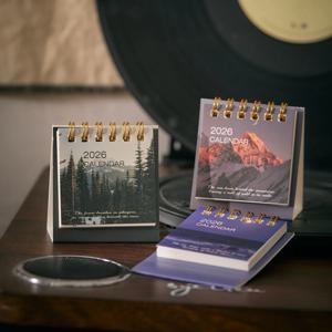 2026 미니 책상 달력 Dayd Starlight 시리즈 크리 에이 티브 휴대용 달력 데스크탑 장식품 체크인 계획 작은 책상 달력