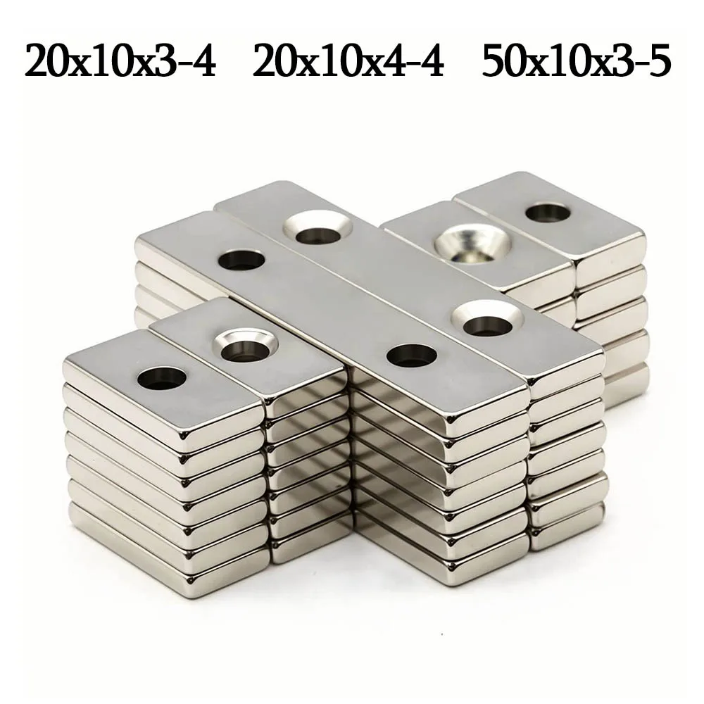 구멍이있는 강력한 블록 자석 사무실 화이트 보드, DIY에 사용되는 슈퍼 강한 냉장고 자석 캐비닛 도어 자석