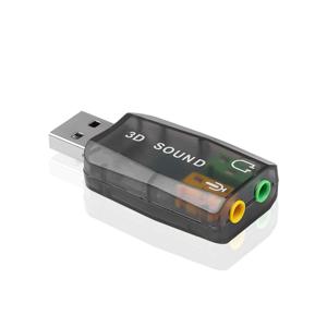 미니 USB to 3.5mm 오디오 어댑터 외장 스테레오 헤드셋 사운드 카드 마이크 포함 노트북용 새로운 스피커 인터페이스 3D 사운드