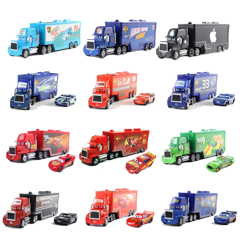 디즈니 픽사 자동차 3 다이캐스트 금속 번개 맥퀸 맥 삼촌 디즈니 만화 피규어 모델 장난감 차량 어린이 생일 선물