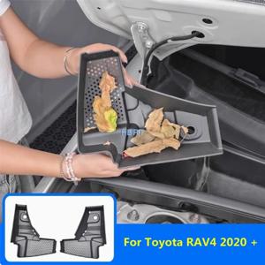 자동차 스타일링 엔진 캐빈 에어 필터 네트 후드 흡기 마스크 보넷 커버 보호대 장식 액세서리, 도요타 RAV4 2020 +
