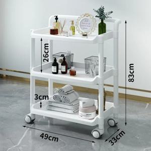 미학 및 미용 카트 속눈썹 주최자 접이식 헤어 살롱 가구 액세서리 바퀴와 서랍에 확장 트롤리