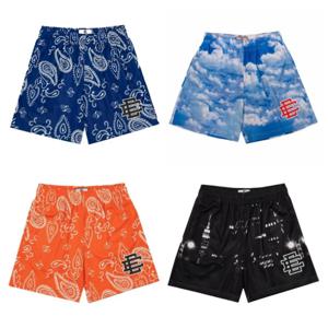 2025 뉴 에릭 엠만 멀티 컬러 농구 반바지, 캐주얼 스포츠 반바지, 메쉬 루즈 통기성 비치 반바지