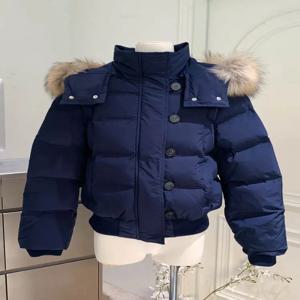 가을 겨울 모피 후드 자켓 여성 겉옷 두꺼운 다운 코튼 패딩 슬림 짧은 파카 여성 크로프트 퍼퍼 버블 코트