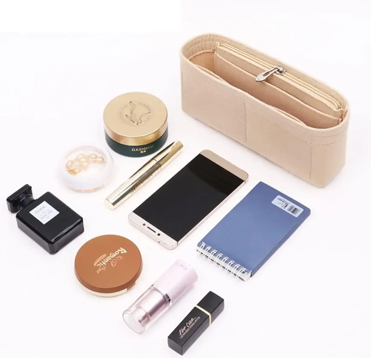 롱샴 미니 숄더백용 핸드백 지갑 정리함용 가방 인서트 가방 정리함