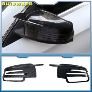메르세데스-벤츠 W204 E W212 W176 W246 CLS C218 GLA X156 ABS 카본 파이버 룩 블랙 사이드 미러 커버 교체용