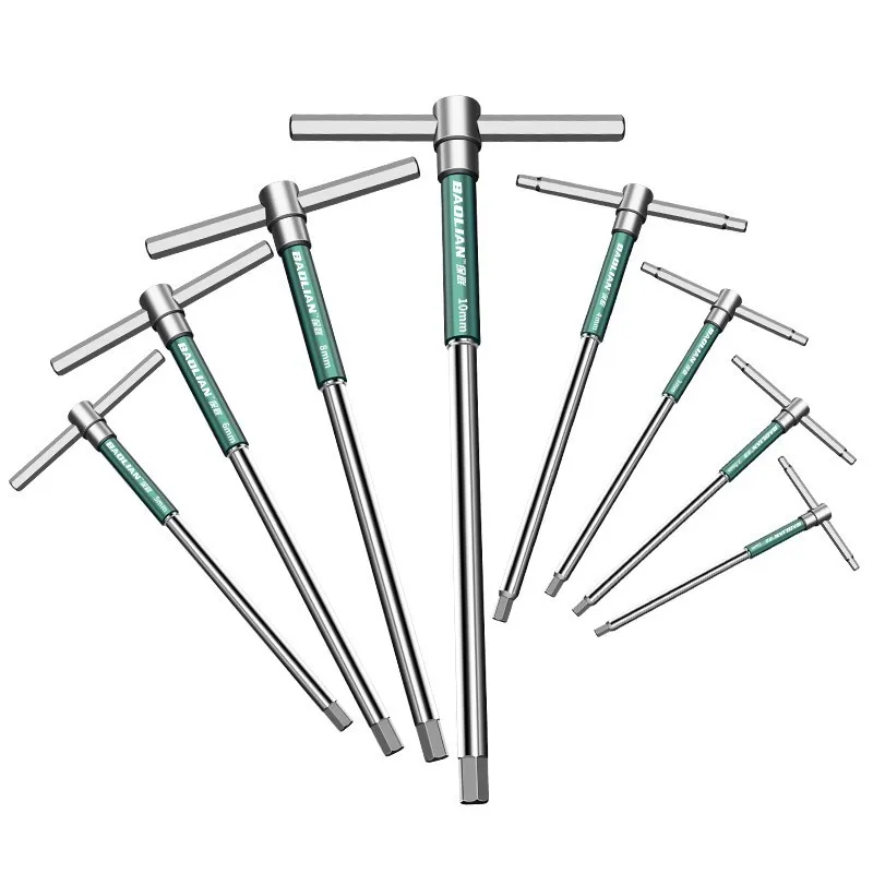 T/L 2.5/3/4/5/6/8/10mm Torx 스크루드라이버 T형 알렌 육각 렌치 크롬 스패너 T자형 수공구 확장 T-소켓 렌치