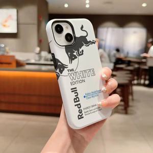 패션 레드 B-불레스 로고 폰 케이스 (아이폰 1716 15 14 13 12 11 Pro Max X XR XSMax 7 8 Plus 용) 광택 필름 하드 PC 커버