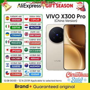 오리지널 비보 X300 프로 5G 스마트폰 미디어텍 디멘시티 9500 6.78인치 120Hz AMOLED 스크린 200MP APO 슈퍼 망원 렌즈 6510mAh